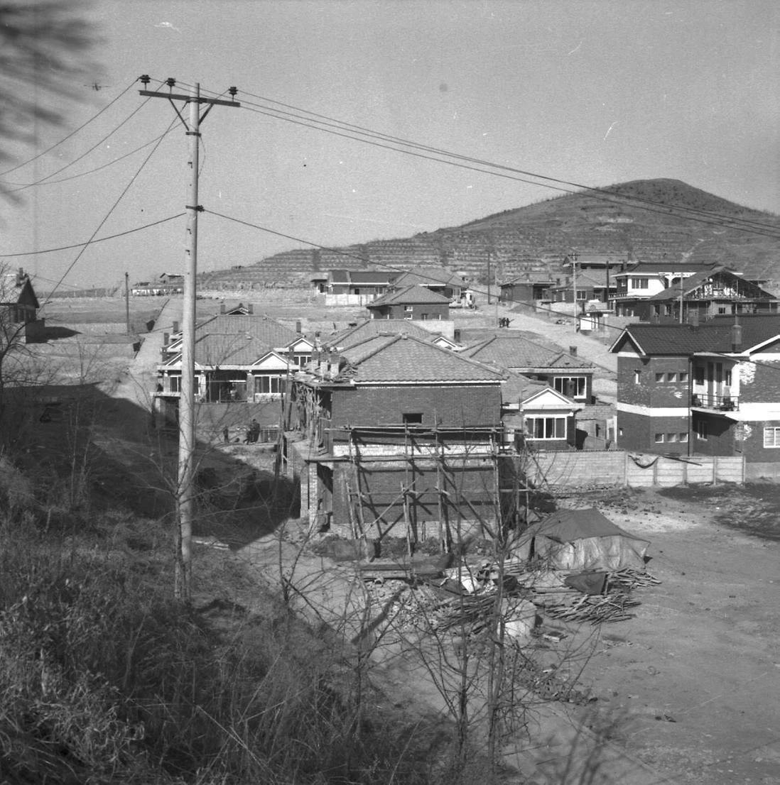 Homes below the hills of Gocheok