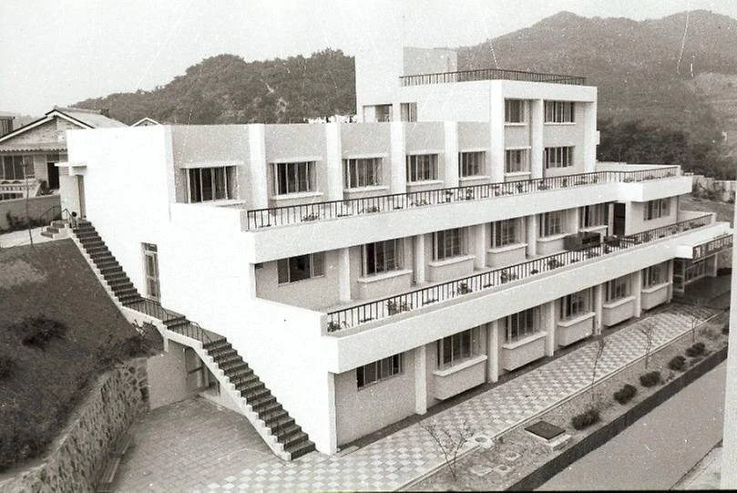 Windows on a hillside