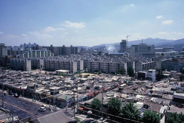Rooftops before redevelopment