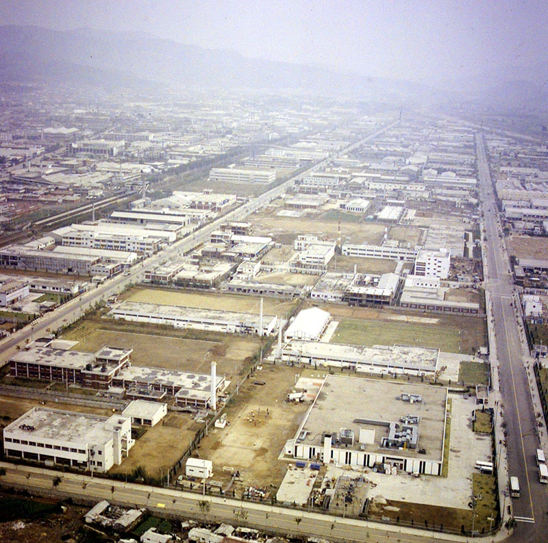 空から見た九老工業団地